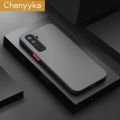 chenyyka For Huawei P40 Lite 5G Case Transparent Frosted Hard Back Cover Lens Camera Protection Phone Case Edge Full Cover Case Fall Protection Sleeve. 