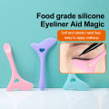 Silicone Winged Tip Eyeliner Aid Eyebrow Pencil Reusable Eye Liner Shadow Guide Template Multifunctional Lazy Quick Makeup Tool. 