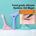 Silicone Winged Tip Eyeliner Aid Eyebrow Pencil Reusable Eye Liner Shadow Guide Template Multifunctional Lazy Quick Makeup Tool. 