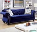 Modern Tufted Sofa Set 3 Seater Royal blue Colour in Velvet {{Special Offer 32000/=}}. 