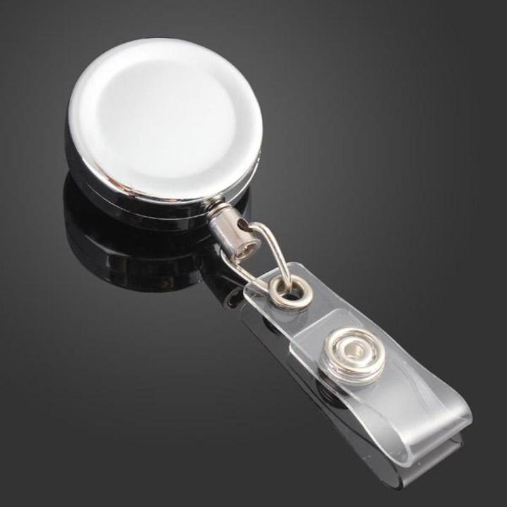 Commonly 3.2cm Full Metal Tool Belt Money Retractable Key Ring Pull Chain Clip