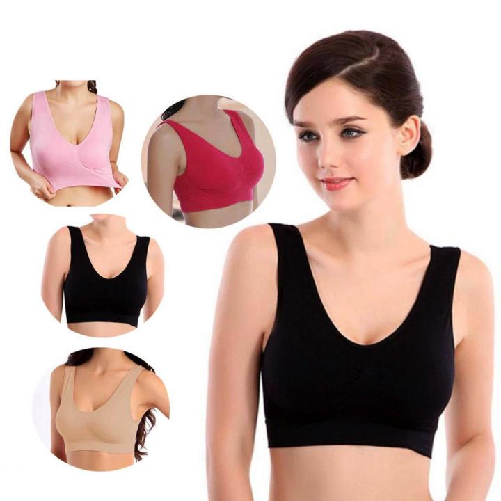 Pack of 4 Air Bra For Women Free-Size Air Bras For Girls No Straps, No Clips, No Wires, No Pain Adjustable Non Padded Brassiere for Casual Wear Best Fits 30-40 Bra Sizes B and C Cups