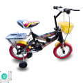 Kids Cycle Age 2-4,12 inch Smarty mtb Frame Double bar Iron Wheel Double Chimtta Kids Bike with Training Wheels & brakes, Children Bicycle with Basket for Boys & Girls Birthday. 