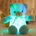 BE TOP Creative Light Up LED Teddy Bear Stuffed Animal Plush Toy Colorful Glowing Teddy Bear Gift for Kid Size:30cm. 