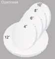 Openness - Round Canvas - Pack of 5 - Each Size  4,6,8,10,12 Inches Round Board 100% Small Cotton Stretched Blank Canvass For Painting - Well Prime Coated. 