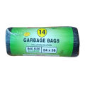 Pack of 1 Roll / 14 Pcs 24*36 Inch Garbage Bags For Dustbin Extra Large Size Trash Bag Dustbin Shopper Garbage Bag. 