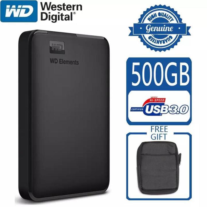 Portable External Hard Drive - USB 3.0 500GB