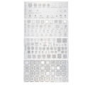 4PCS Universal BGA Stencil for MTK MSM Samsung Huawei Xiaomi iPad CPU RAM PM IC Reball Pin Direct Heat Template in Pakistan. 