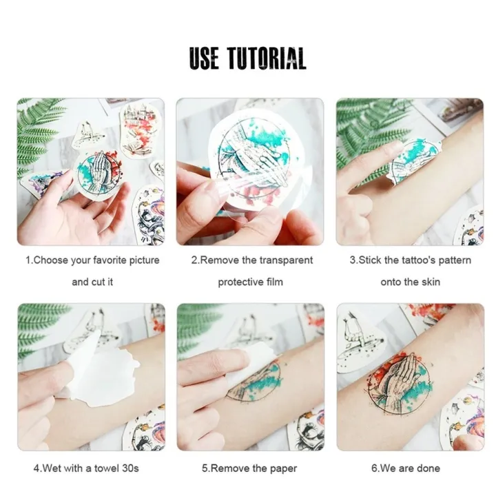 Fake%20Tattoo%20Sticker%20Black%20Compass%20Eye%20Tattoo%20Design%20for%20Men%20Women%20Hand%20Arm%20Band%20Tattoo%20Sleeve%20Waterproof%20Body%20Art%20Painting%20Popular%20-%20Image%204