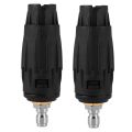 2X Adjustable Pressure Washer Nozzle Tips, Variable Spray Pattern, 1/4 Inch Quick Connect Plug, 3000 PSI. 