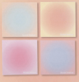 Dawn Gradient Sticky Notes Set | 4 Pads of Soft Pastel Ombre Sticky Notes for Journals & Planners. 