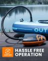OutdoorMaster 20PSI High Pressure SUP Air Pump Shark - Intelligent Dual Stage Inflation & Auto-Off & Deflation, 12V DC Car Connector, for Inflatable Stand Up Paddle Boards, Boats B R1672 PUUMP. 