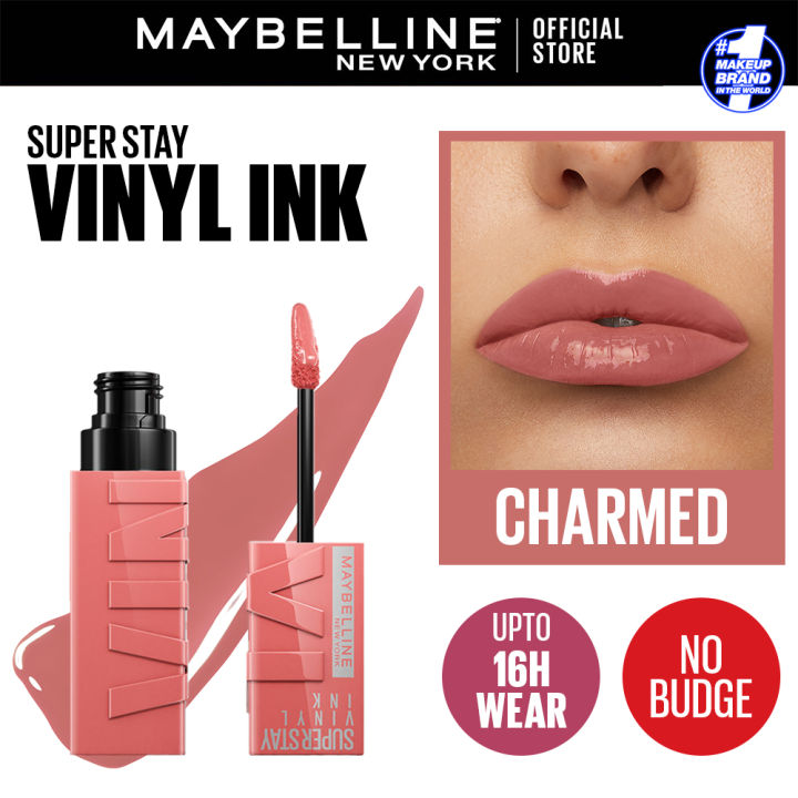 Maybelline New York Superstay Vinyl Ink Longwear Liquid Lipstick, 100 , Charmed