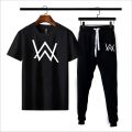 AW allen walker printed summer half sleeves round neck tshirt&trouser for men and boys recommended article of summer collection. 