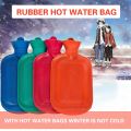 Classic Red Rubber Hot Water Bottle, Hot Compress, Pain Relief from Headaches, Cramps, Arthritis, Back Pain, Sore Muscles, Injuries - 2 Quart Capacity. 