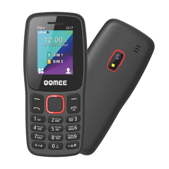 Black QQMEE Mobile Q17 | Wireless FM | Dual Sim | PTA Approved