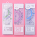 4 in 1 Multipurpose Geometry Set Scale ruler D Protector and set Square Best Quality Drafting Tools Math Geometry Tools Math Ruler for Students , Geometry box For Girls and Boys Buy2Enjoy. 