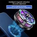S6 Magnetic Semiconductor Phone Cooler Mobile Cooling Fan Phone Radiator Fan Portable Mobile Phone Cooling Fan Game Cooler For Tablet & Phones For PUBG Phone Cooler System Heat Sink Controller. 