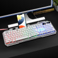 Magnesium T25 Wired Luminous Key Mouse Metal Keyboard Mouse Suit Suspension Mechanical Feeling Backlight Game Office. 