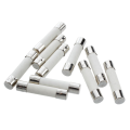 20 Pcs Ac 250 V 15 A 6 X 30 Mm, High Speed Kick Cylindrical Fuse Tube Ceramic · White + Silver. 