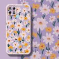 dienya For Realme C21 Case With New Design Thin Phone Case Cartoon Flower Shockproof Square Edge Softcase Pattern Silicone Casing Full Cover Angel Eye Camera Protection Cases. 