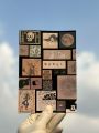 Black Aesthetic Journaling Sticker Sheet - Aesthetic Uncut Stickers. 