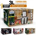 Premium - Quality Multi-Function Food Processor 3L & 5L Capacity - Stainless steel bowl with 3-Speed Control 4-Sharp Blade - Meat Chopper - Professional Meat Qeema Grinder Mixer Machine & Hand Blender - Household Electric Food Grinder - Kitchen Appliances. 