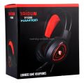 Gaming Headphone Headset Original RGB Lighting Thunder V1000 Super High Beats Bass Dual 3.5mm Plug Interface with Microphone HD Music Video 3D Sound Fancy Stylish Smart Mobile Desktop Laptop PC. 