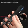 Finger Insert Shaving Razor Cut Throat Straight Razor - Barber Razor - Safety Razor Ustra for men. 