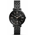 Fossil Black Dial Black Stainless Steel Watch For Women ES3614. 