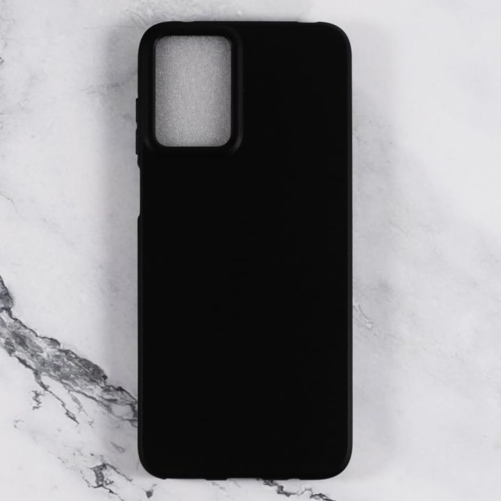 Motorola Moto G Play 2024 - (Silicone, Black) Shockproof Soft Slim Flexible Protective Case Cover Matte TPU Back Cover