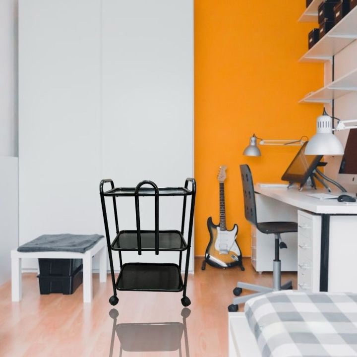 Trolley 3 Trey With Wheels Moving Trolley Side Table | Movable Trolley