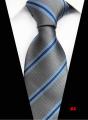 【ALLGOOD】Fashion Mens Striped Tie Classic 8cm Width Polyester Silk Gentleman Formal Necktie For Wedding Business Tie. 