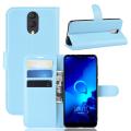 For Alcatel 3L Leather Flip Cover Wallet Phone Case. 