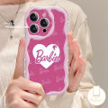For Infinix Smart 6 7 5 6 Plus Hot 11 10 20 9 8 12 30 Play Hot 9 10Lite 8 30i TecnoSpark Note PRO 12 G96 GO2024 Graffiti Cool Black Pink Barbie English Letter Love Heart Wavy Curved Edge Soft Cover.