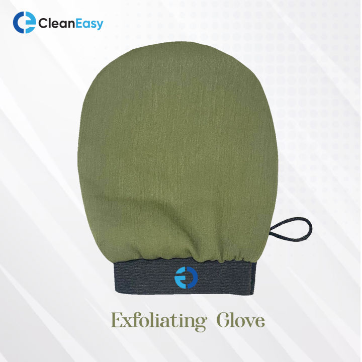 Exfoliating Gloves, Deep Cleansing Mitt for Smooth, Radiant Skin, Shower Bath Scrub Glove, All Dead Skin Cells, Stimulates Blood Flow for Youthful Glow, Dead Skin Remover & Blood Flow Stimulator by CleanEasy