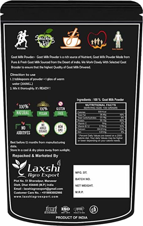Organic Prime Goat Milk Powder | Freeze Dried, Gluten Free, No ...