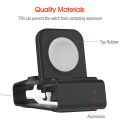 Aluminum Bracket Charger Dock Station For Airpods Pro Charging Holder/Apple Watch Stand Series SE/8/7/6/5/4/3/2/1 41 45 mm. 
