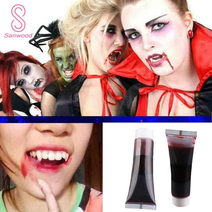 Easy to Use Fake Blood for Costumes Realistic 15ml Artificial Blood for Halloween Makeup Decorations Easy to Use Portable Simulated Blood for Halloween Decorations