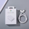 Original Google Pixel 30W PD Fast Charger Adapter for Pixel 6, 7, 5 Pro, 4A/3A/2A XL, 6A, 5A, 4, Pixel Fold 3, Lite - Quick Charging Power Delivery. 