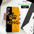 TECNO Camon 15 Air Back Cover Boys - King Style Mobile Back Pouch - Airbag Case Anti Shockproof Phone Case. 