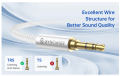 Syncwîré Long Aux Cable 6.5Ft- Auxiliary Audio Cable for Headphones, Car, Home Stereos, îPhóné/Ipàd îPòd/Echò Dot, Gáláxy S8/ Gáláxy Nòté 8/ Smártphònés & More - Silver. 