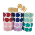 Panda Online 500PCS/Roll Colored Self-adhesive Heart-shaped Sticker Tape Label Sealing Sticker. 