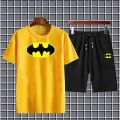 BATMAN printed Fabric T-Shirt & Short for Summer Elegant Suits Gym Track Suit T shirts shorts Casual Wear for Men/Girls/Women. 