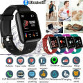 Black Bluetooth Digital Wrist Smart Watch IP67 Connectivity Fitness Tracker & BP Monitor Step Counter 1.3 Inch TFT Screen With Digital & Smart Display Waterproof  Smart Watch Band. 