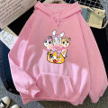 2023 Anime Aggretsuko Hoodie Women/Men Harajuku Aesthetic Graphic Kawaii Retsuko Hoodies Unisex Cartoon Hooded Pullovers Sweatsh. 