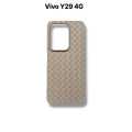 Vivo Y29 4G Back Cover Soft Leather Design Silicone Case with Camera Protection. 