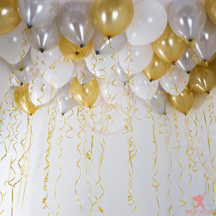 Curling Ribbon Roll for Balloons Decoration – Golden Shiny Balloon ...
