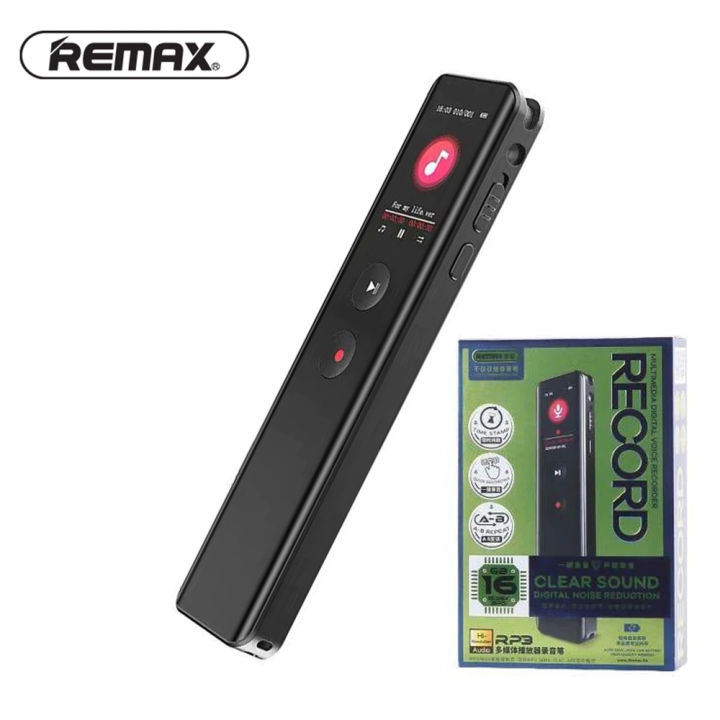 Remax RP3 Multimedia Digital Voice Recorder 16GB – Portable Audio ...