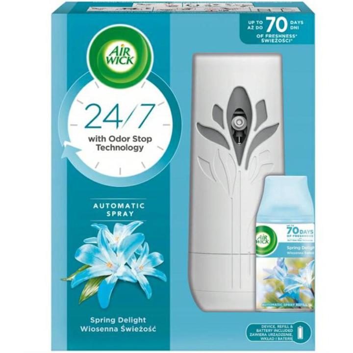 Air Wick Diffuser + 250ml Spare Refill Fragrance Spring Freshness